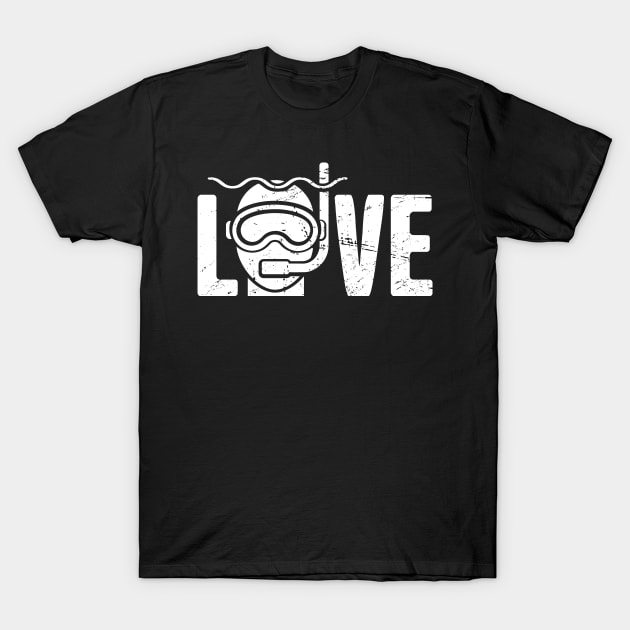 LOVE Scuba Diving T-Shirt by MeatMan